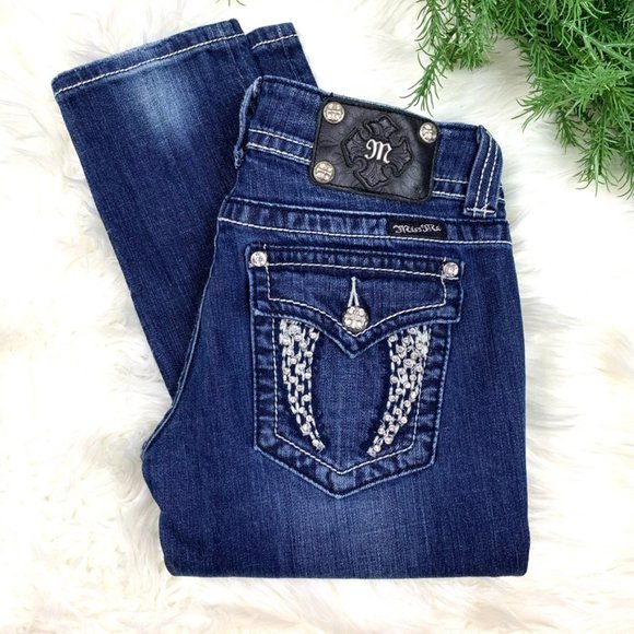 Miss Me Denim - 👖|•MISS ME•| Pretty Winged Skinny Jeans 28x32👖